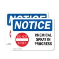 thumbnail image 1 of (2 Pack) Chemical Spray In Progress Sign, 1 of 7
