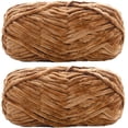 thumbnail image 1 of 2 Pack Chenille Velvet Yarn Knitting Wool Thick Warm Crochet Knitting Yarns for DIY Hand-Knitted Fabric Art Bag Sweater Doll 200g, 1 of 8