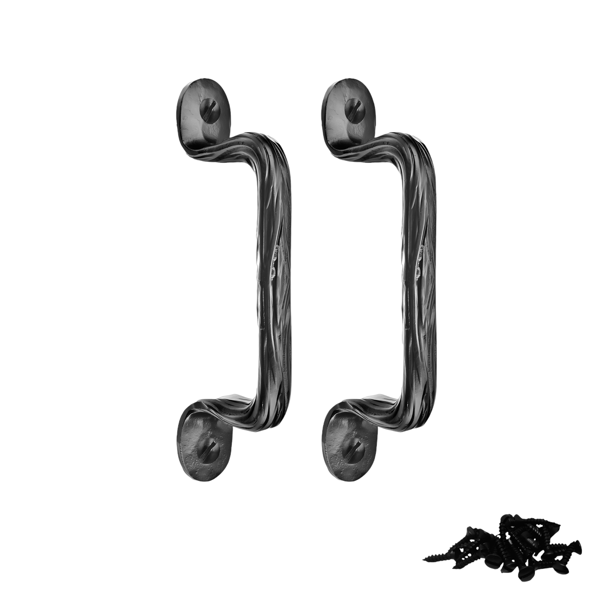 2 Pack Chest Handle 6 inch Rustic Cabinet Door Handles Iron Cabinet Pulls Antique Trunk Hardware Hammered Drawer Pulls Country Dresser Handles The Madera Series by Borderland Rustic Hardware - image 1 of 2