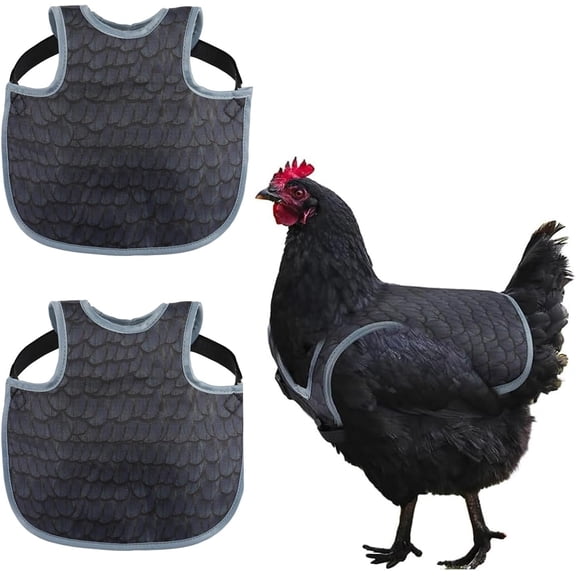 2 Pack Chicken Saddles for hens Chicken Back Protector for Hens, Comfortable & Lightweight Chicken Aprons for Hens(x)