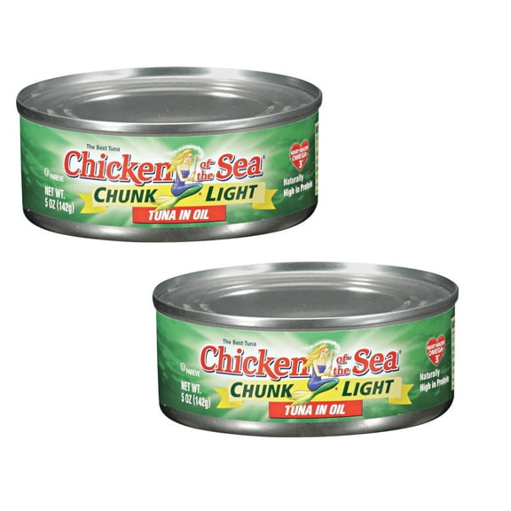 ( 2 Pack ) Chicken of the Sea Chunk Light Tuna In Oil 5 Oz