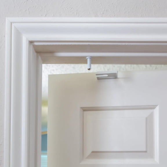 2-Pack Child Safety Door Top Lock for Interior & Exterior Doors Limited Time Deal Lock & Unlock from Both Sides, Prevent Kids & Pets from Opening Doors