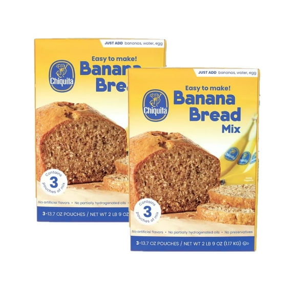 2 Pack | Chiquita Banana Bread Mix (13.7 oz., 3 pk.)