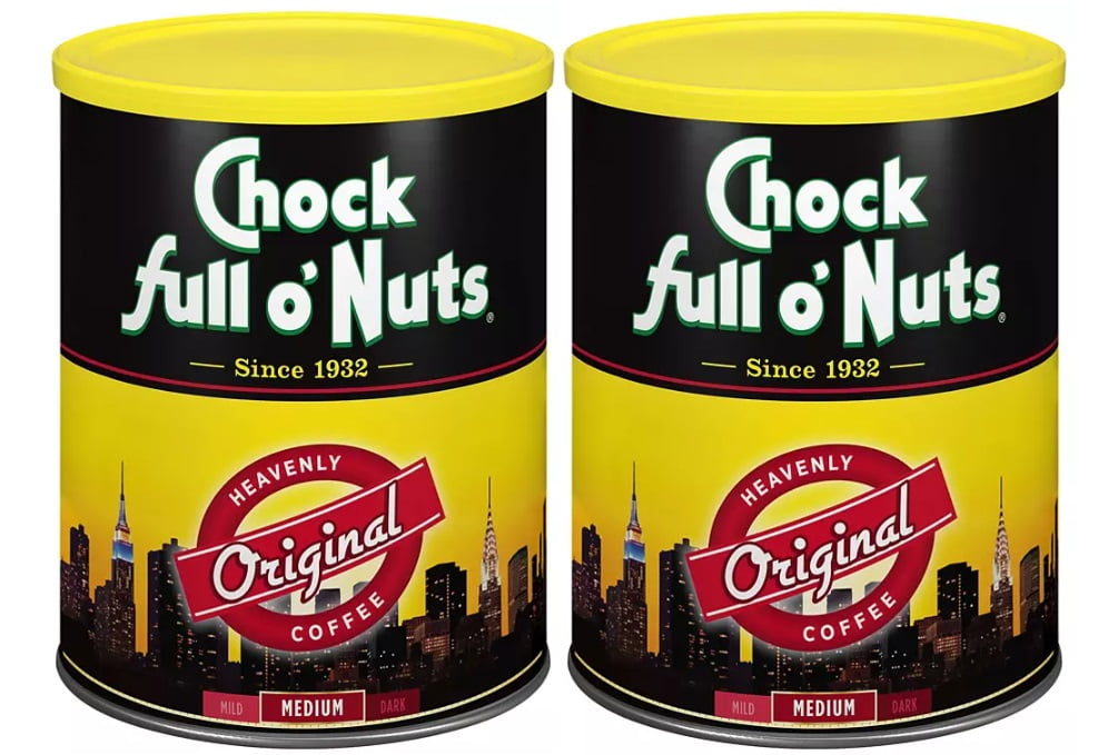 2 Pack Chock full o'Nuts Heavenly Ground Coffee, Original Blend (48