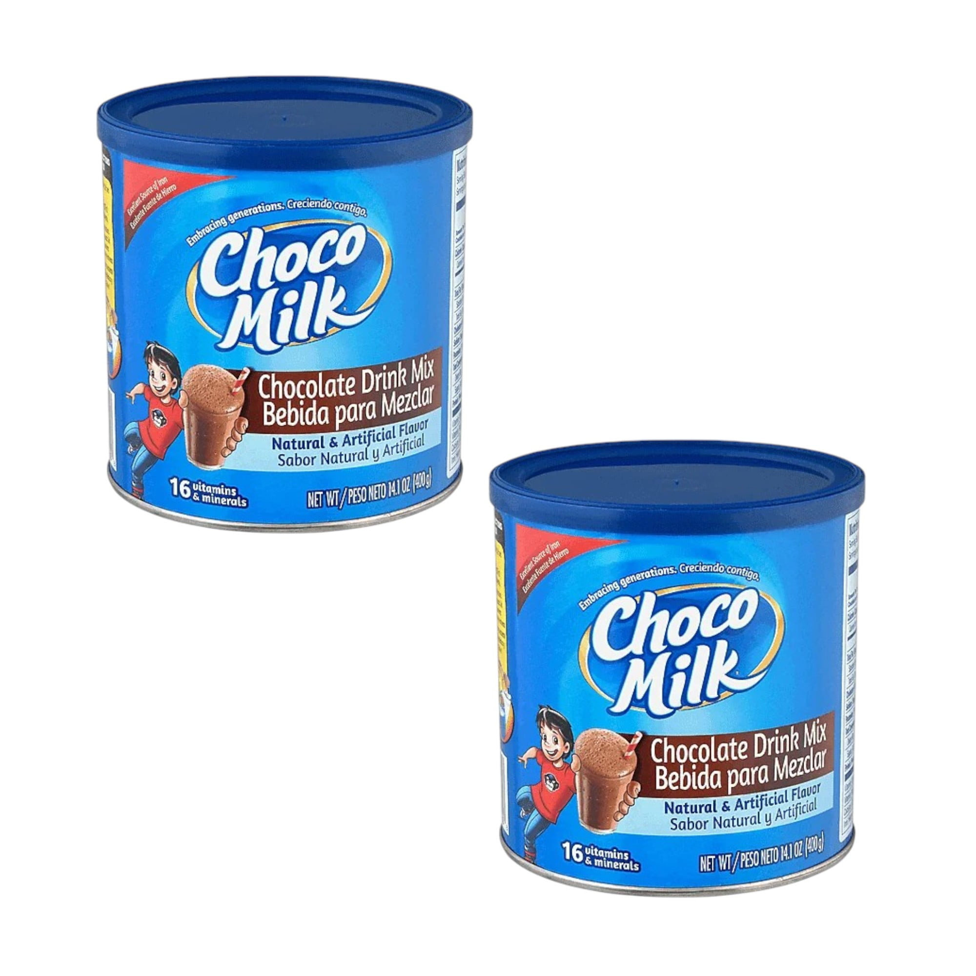 2 Pack ) Choco Milk Chocolate Drink Mix, 14.1 Oz, ( Total of