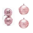 thumbnail image 1 of 2-Pack Christmas Glitter Finish Plastic Ball Ornaments - Shatterproof, Durable Decorations for Tree, Wreath, Garlands, Mantel, Window Displays, 1 of 6