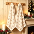 thumbnail image 1 of 2 Pack Christmas Kitchen Towels, Deer Christmas Hand Towels, Soft Absorbent Holiday Dish Towels for Bathroom Kitchen Decor, Xmas Gift, 15.7 x 23.6 inch, 1 of 6