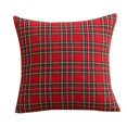 thumbnail image 1 of 2 Pack Christmas Plaid Decorative Throw Pillow Covers Scottish Tartan Cushion Case For Farmhouse Home Holiday Decor Red And Green, 1 of 6