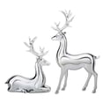 thumbnail image 1 of 2 Pack Christmas Reindeer Ornaments, Christmas Decorations Indoor, Plastic Deer Figurines for Tabletop, Mantel, Shelf & Christmas Display – Christmas Gifts for Home Decor Lovers (B), 1 of 9