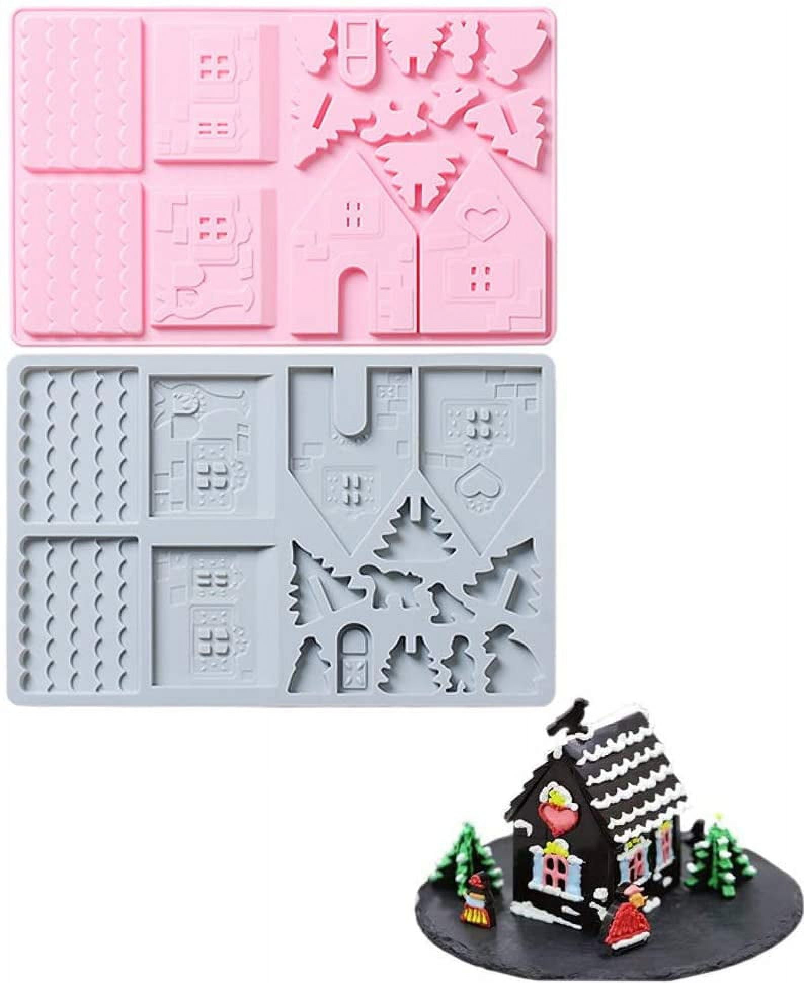 Silicone gingerbread top house mould