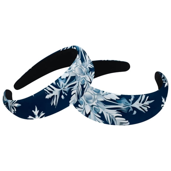 2 Pack Christmas Snow Headbands, Fashion Unisex Hairband Headwear Hair Hoop Hair Accessories