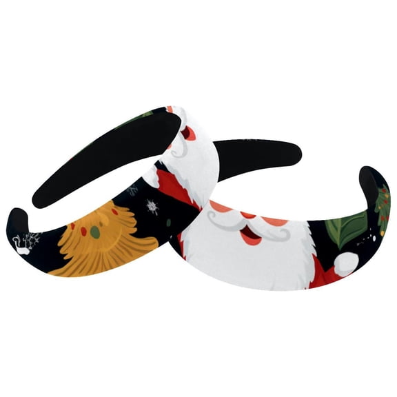 2 Pack Christmas Tree Headband for Women Girls - Head Band Wide Hairband Hair Accessories