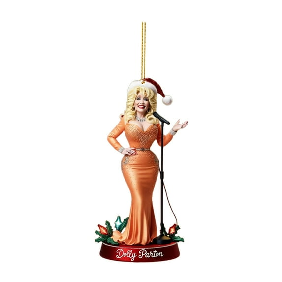 (2 Pack) Christmas Tree Ornaments Acrylic Pendant 2D Design Holiday Decoration for Festive Celebrations and Year