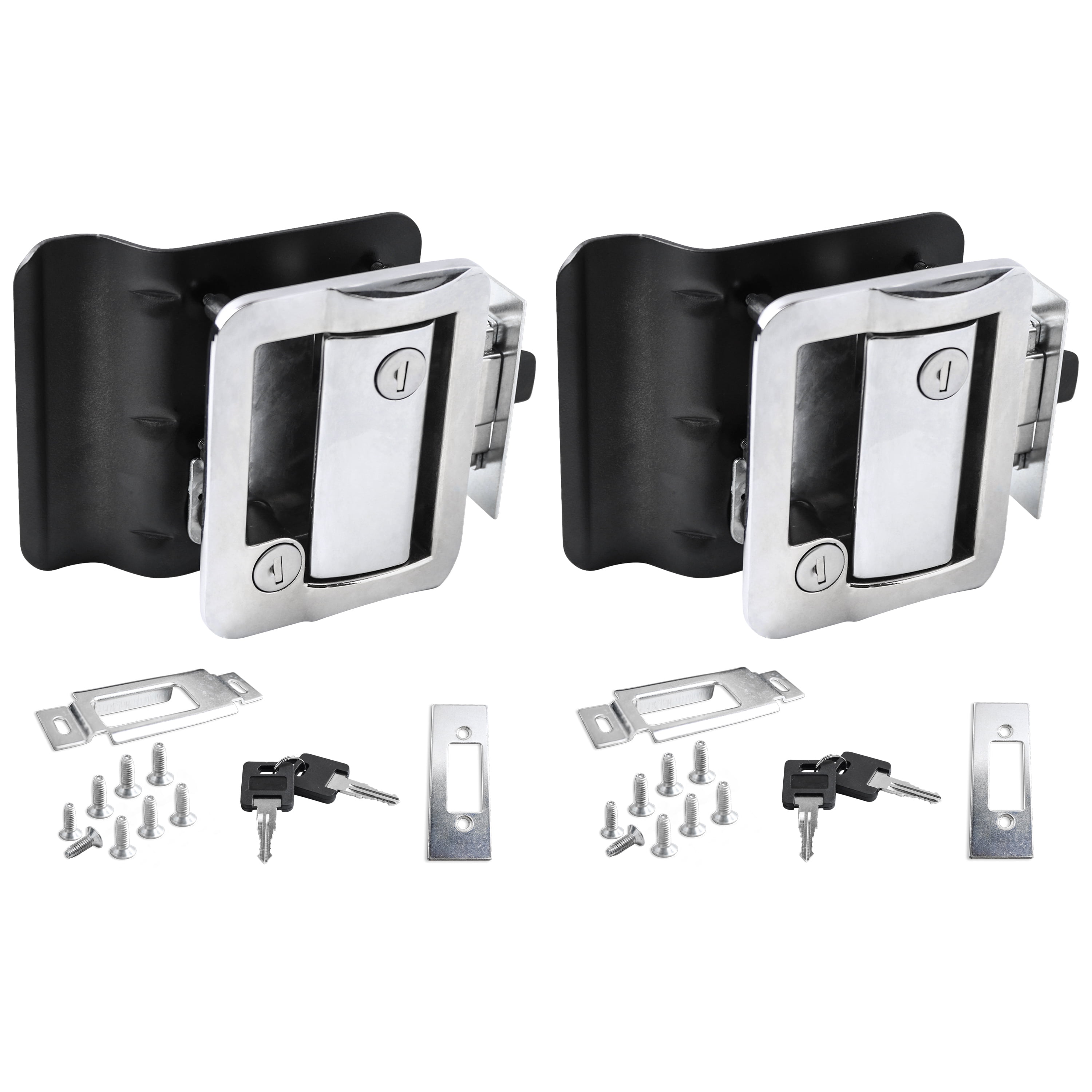 2 Pack Chrome RV Entry Door Lock w / deadbolt Camper Travel Trailer ...