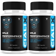2 Pack Cialix Premium Performance Supplement, Cialixs Advanced 120 Capsules