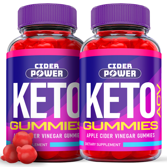 (2 Pack) Cider Power Keto ACV Gummies - Supplement for Weight Loss - Energy & Focus Boosting Dietary Supplements for Weight Management & Metabolism - Fat Burn - 120 Gummies