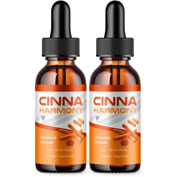 (2 Pack) Cinna Harmony Drops, CinnaHarmony Advanced Formula Supplement (4oz)
