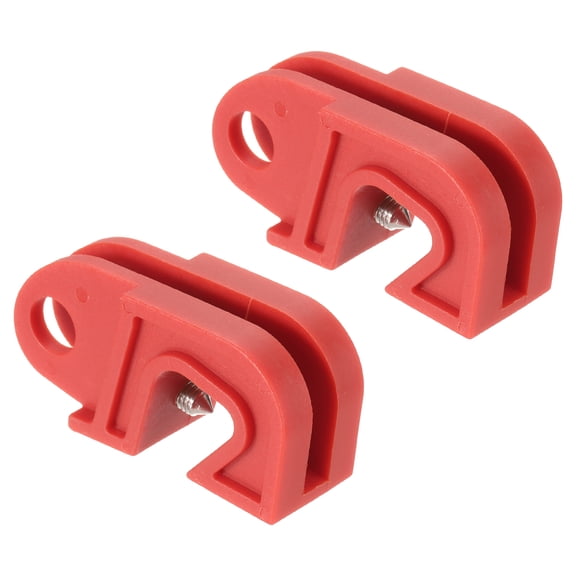 2 Pack Circuit Breaker Lockout Industrial Grade Miniature Loto Device Large Breaker Switch for Electrical Universal Single and Multi Pole Lockout