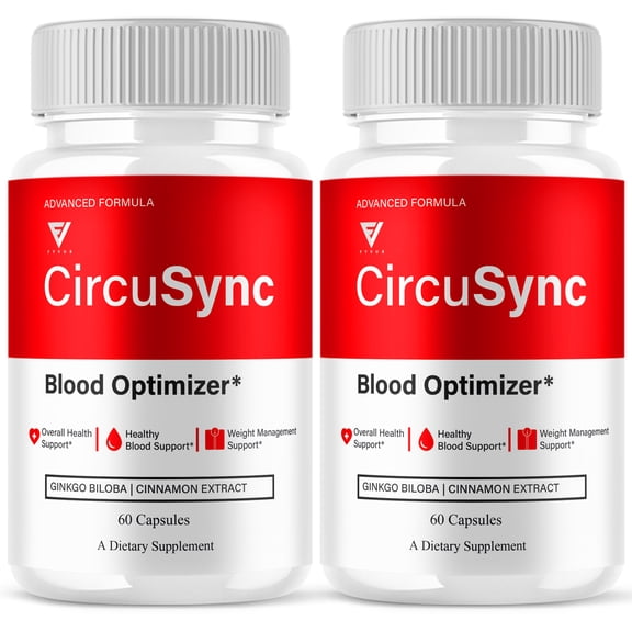 (2 Pack) Circusync Wellness Support, Circu Sync Advanced Supplement (120 Capsules)