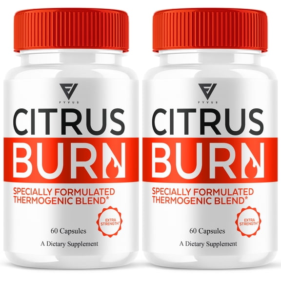(2 Pack) Citrus Burn Weight Management Capsules, CitrusBurn Advanced Daily Health Formula Pills (120 Capsules)
