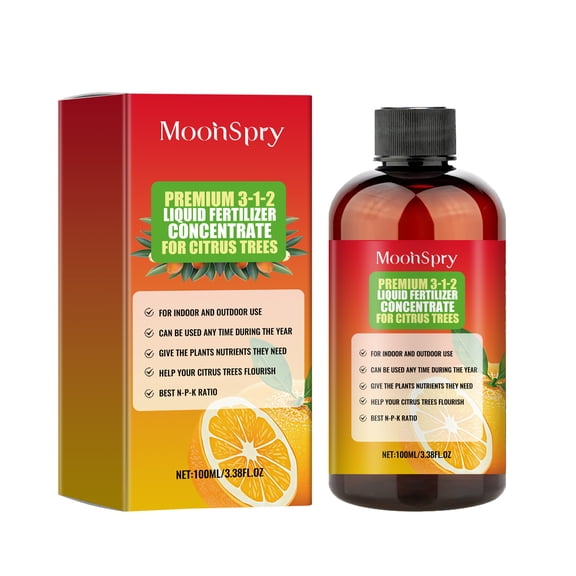 2-Pack Citrus Tree Plant Fertilizer Liquid Premium Fruit Tree Nutrient Solution, Juiciness and Leaf Vitality Booster for Indoor and Outdoor Orange, Lemon, and Lime Trees