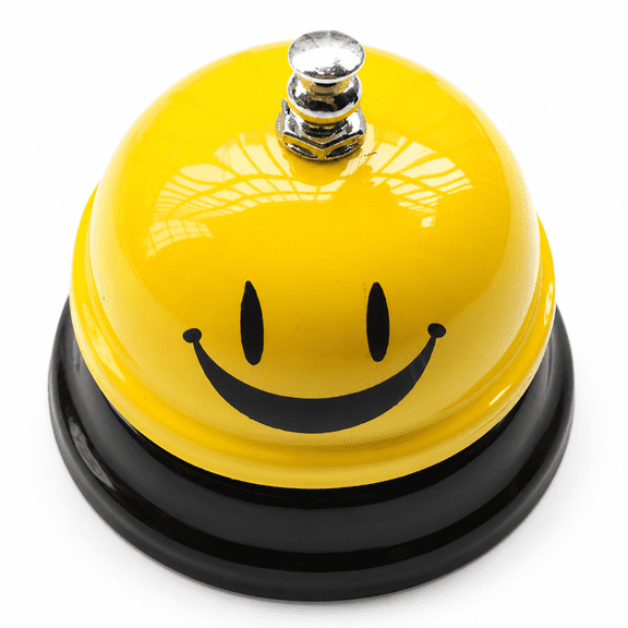 2 Pack Classic Service Bell for Hotel Front Desk, Kitchen, Restaurant, Bar & Concierge Counter