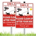 thumbnail image 1 of (2 Pack) Clean Up After Your Dog Signs, Please Pick Up After Your Dog Sign for Yard, No Pooping Dogs Signage for Yards, 8x28 Heavy Duty Aluminum Weather Resistant and Easy to Install with Stake (Red), 1 of 4