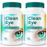 2 Pack Clean Eye Capsules   Daily Eye Care with Original Blend to Support Visual Wellness, Eye Comfort & Vision | Just 2 Gentle, Easy-to-Swallow Pills 120 Capsules