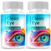 (2 Pack) Clean Eye Vision Support Capsules, CleanEye Advanced Sight Support Formula (120 Capsules)