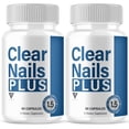 thumbnail image 1 of (2 Pack) Clear Nail Plus Nail & Skin Support, ClearNail Advanced  (120 Capsules), 1 of 9