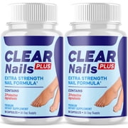 2 Pack Clear Nails Plus - Probiotic Fungus Supplement for Nails - 120 Capsules