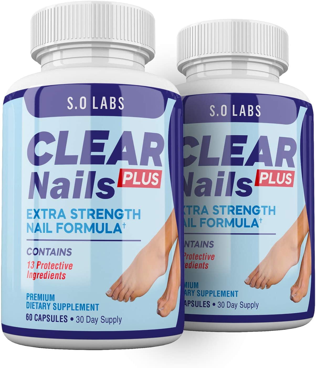 (2 Pack) Clear Nails Plus - Probiotic Fungus Supplement for Nails - 120 ...