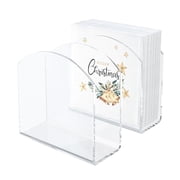 2 Pack Clear Napkin Holder for Table,Acrylic Napkins Holder,Napkin Dispenser for Kitchen Table,Cocktail Napkin Holder for Bar,Banquet,Restaurant,Bar napkin holder