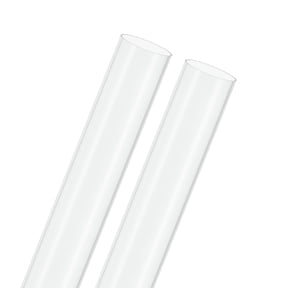 2-Pack Clear Plastic Tube, 30mm[1.18"] ID x 32mm[1.26"] OD High Impact Rigid Polycarbonate Round Pipes [245mm/10IN]