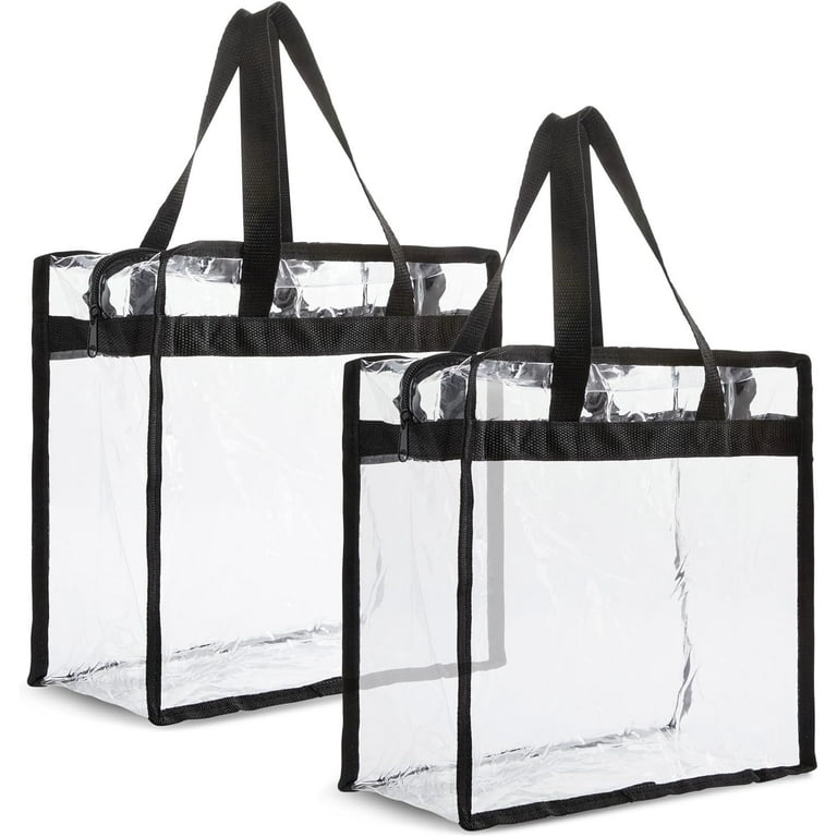 Small clear tote bags with zipper sale