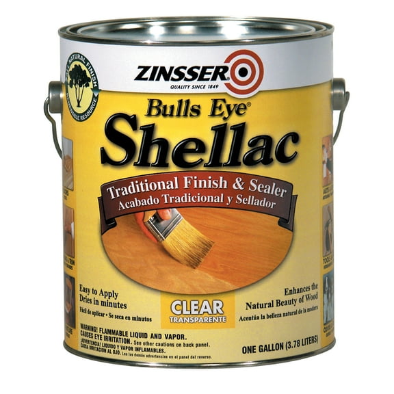 2 Pack, Clear, Zinsser Bulls Eye Shellac Flat - 301, Gallon