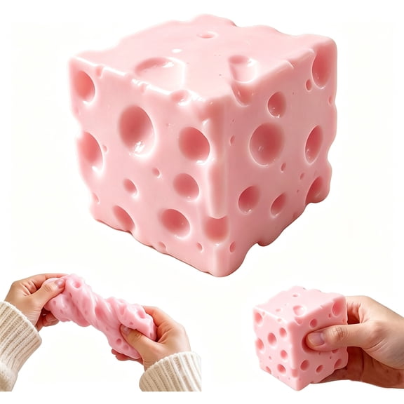 Cheese Squishys Food Squishys Stress Relief Fidget Toys Stress Relief Original Sensory Stress Balls Gifts for Adults K*ids Friends