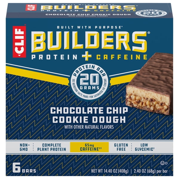 2 Pack Clif Builders 20g Protein Bars - Chocolate Chip Cookie Dough