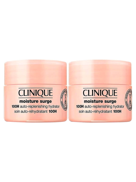 2-Pack Clinique Moisture Surge 100H Auto-Replenishing Hydrator Moisturizer, 0.5oz/15ml x 2 = 1 oz / 30 ml