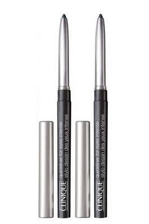 2-Pack Clinique Quickliner for Eyes Intense 01 Intense Black, Travel Size