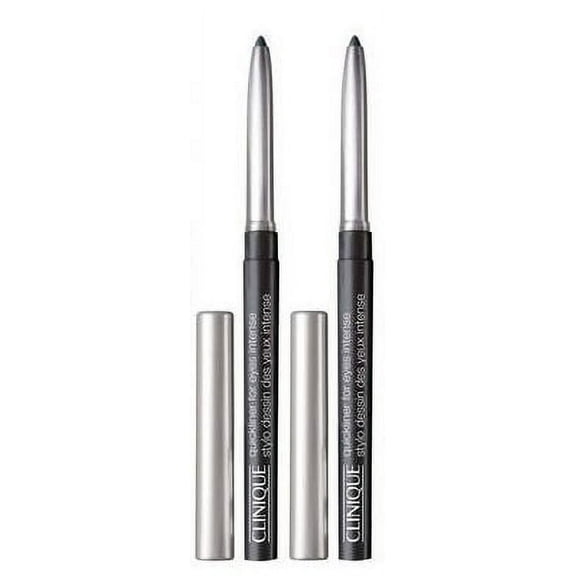 2-Pack Clinique Quickliner for Eyes Intense 01 Intense Black, Travel Size