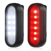 2 Pack Clip on Flashlight, Running Lights for Runners Dog Light for Dog Walking at Night Rechargeable Safety Portable EDC Flashlight Gift for Runners Hands Free LED Work Light Flashing Campin
