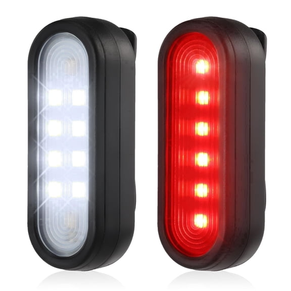 Kapsuen 2 Pack Clip on Flashlight, Running Lights for Runners Dog Light for Dog Walking at Night Rechargeable Safety Portable EDC Flashlight Gift for Runners Hands Free LED Work Light Flashing Campin