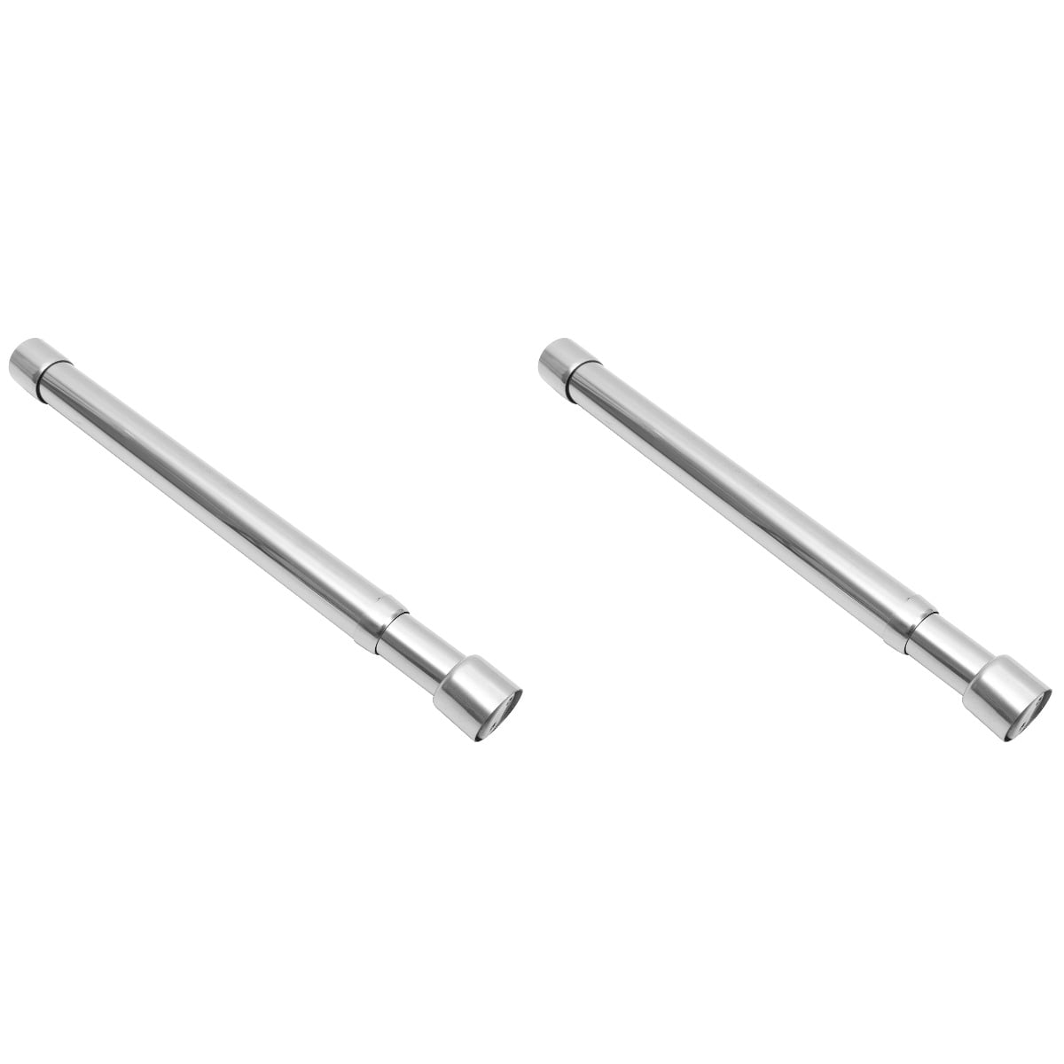 2 Pack Closet Tension Rod Metal Clothing Rack Heavy Duty Stainless Steel Clothes Walmart