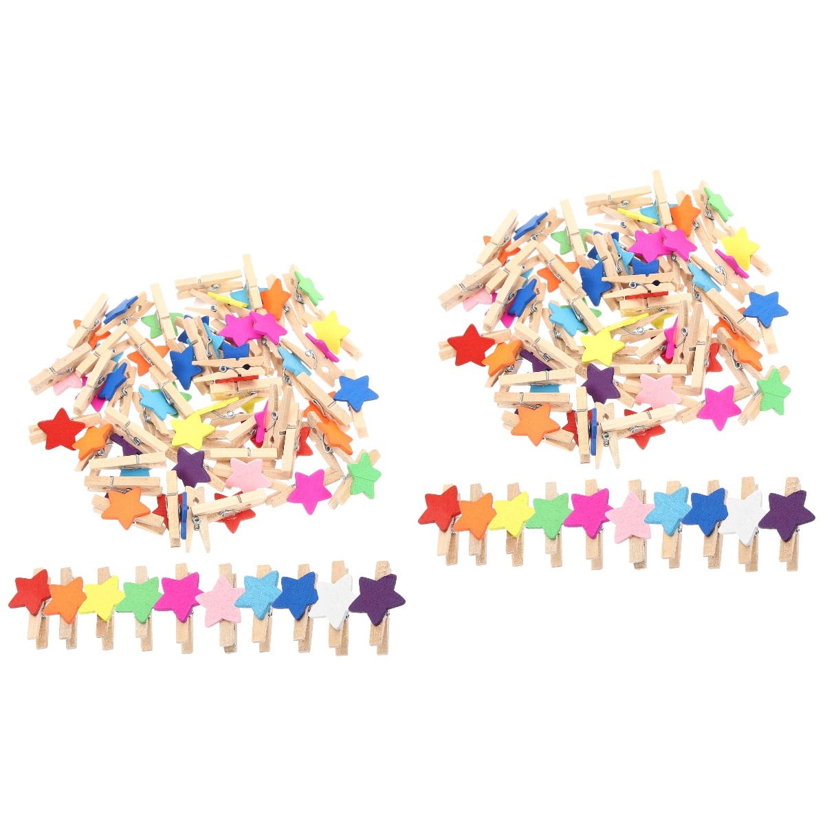 Set of 2 Craft Paper Clip Clips Decorative Clothespins - Walmart.com