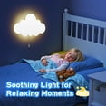 thumbnail image 1 of 2 Pack Cloud Light - Battery-Powered Wall Lamp for Nursery, Kids Bedroom & Baby Room, 3000K Warm Night Light with Pull-String Switch, Cordless 3.7V, Lightweight 13x8in (No Charging Needed), 1 of 4