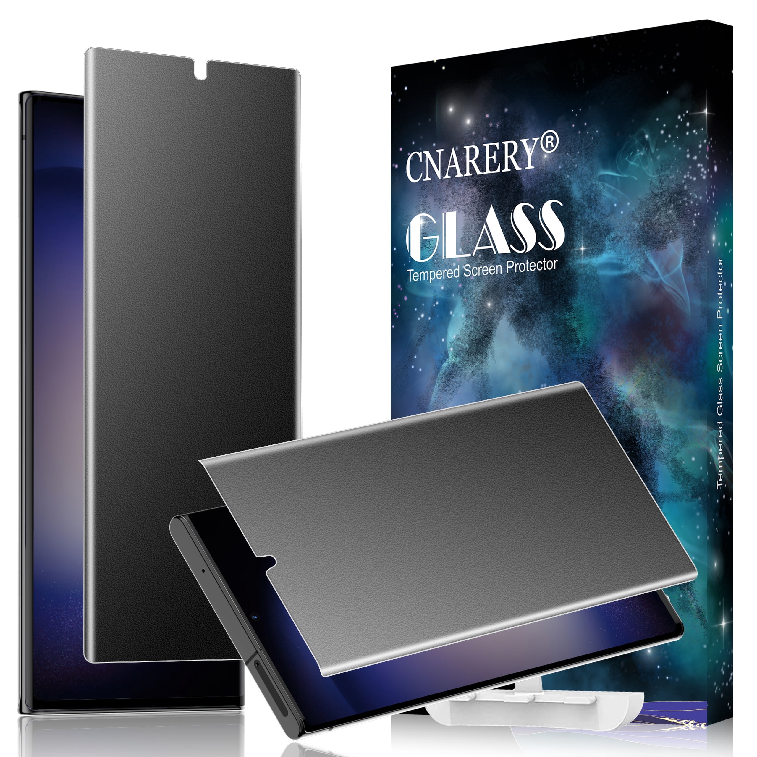 [2 Pack] Cnarery 4 Way 360 ° Matte Privacy Screen Protector for Samsung ...