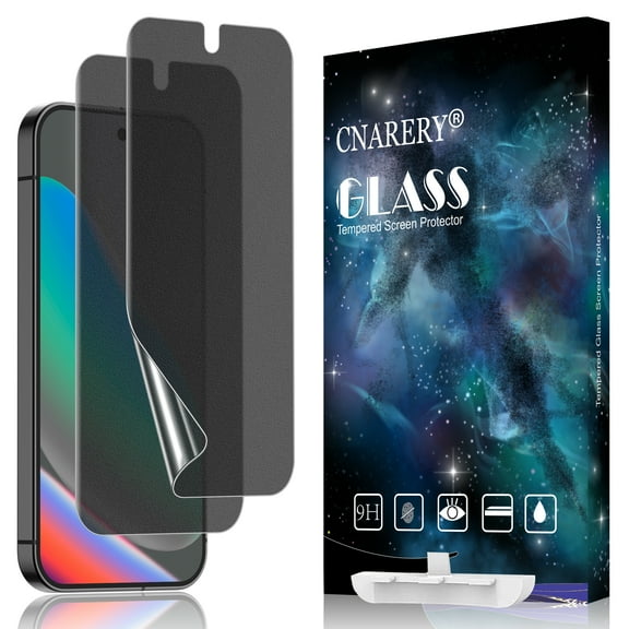 [2 Pack] Cnarery Anti Glare Matte Privacy TPU Screen Protector for Google Pixel 10 (Not Glass), Fingerprint Sensor Compatible, Full Adhesive Flexible Film, Easy Installation