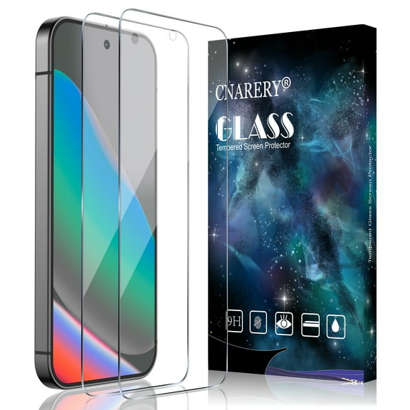 [2 Pack] Cnarery Compatible for Google Pixel 10 Screen Protector, 9H Screen Protector Tempered Glass [Fingerprint Sensor Support][Easy Installation]