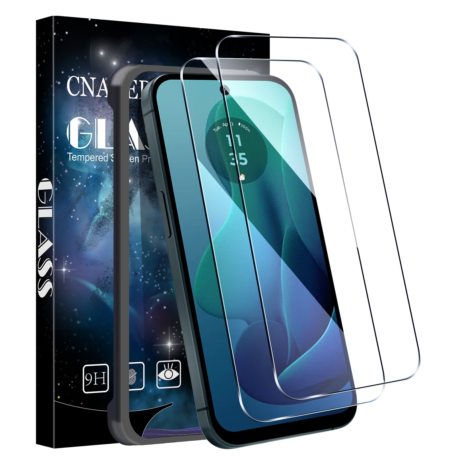 [2 Pack] Cnarery Designed for Motorola Moto G 5G (2024) Tempered Glass Screen Protector, Anti Scratch, Bubble Free